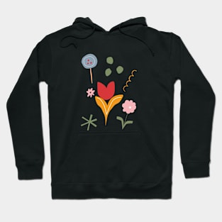 Abstract Flowers Hoodie